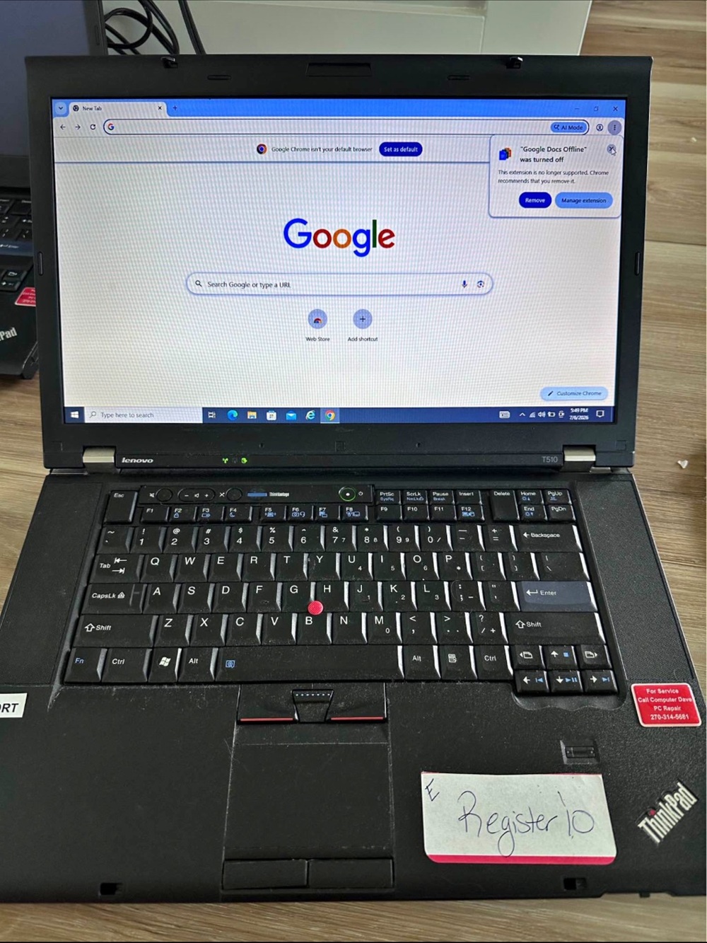 Lenovo ThinkPad Black 15.6" Laptop - Reliable Business Performance